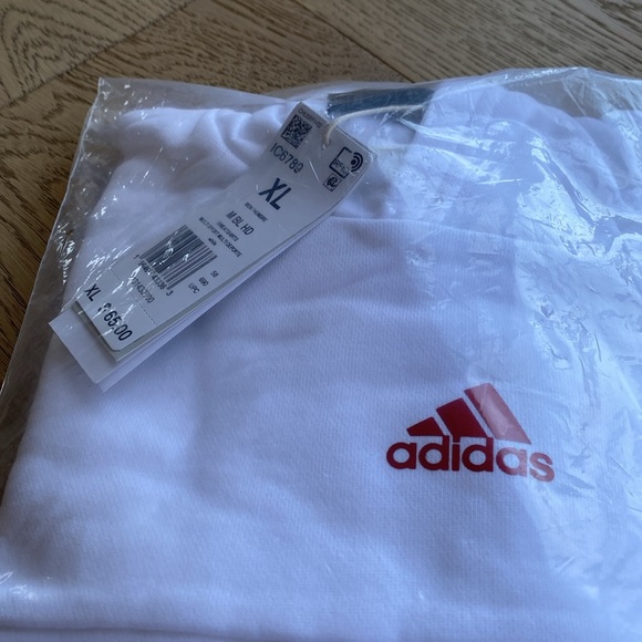 NWT Men's Adidas BrandLove Hoodie - SIZE XL - White - Picture 8 of 9